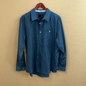 Mens Hurley XL Blue Lobe Sleeve Dress